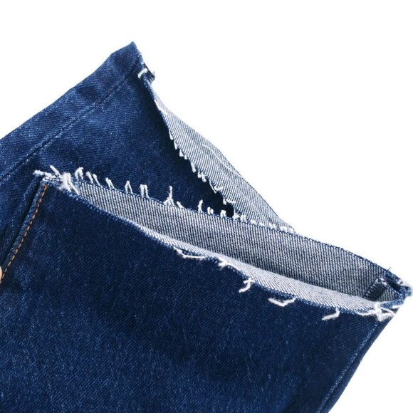 NWT Levi's Premium Wedgie Raw Hem Cropped Jeans Big E Button Fly Size 28 - Picture 4 of 11